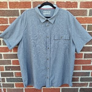 Avalanche Outdoor Men's Gray Button Front Shirt Sz XL Hiking Quick Dry